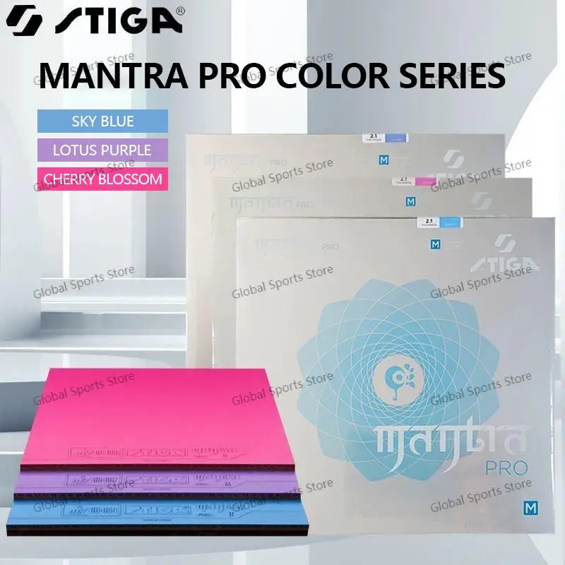 Stiga Mantra Pro Colourful Spin Elastic Table Tennis Rubber Getah Ping Pong Made In Japan – LG Sports