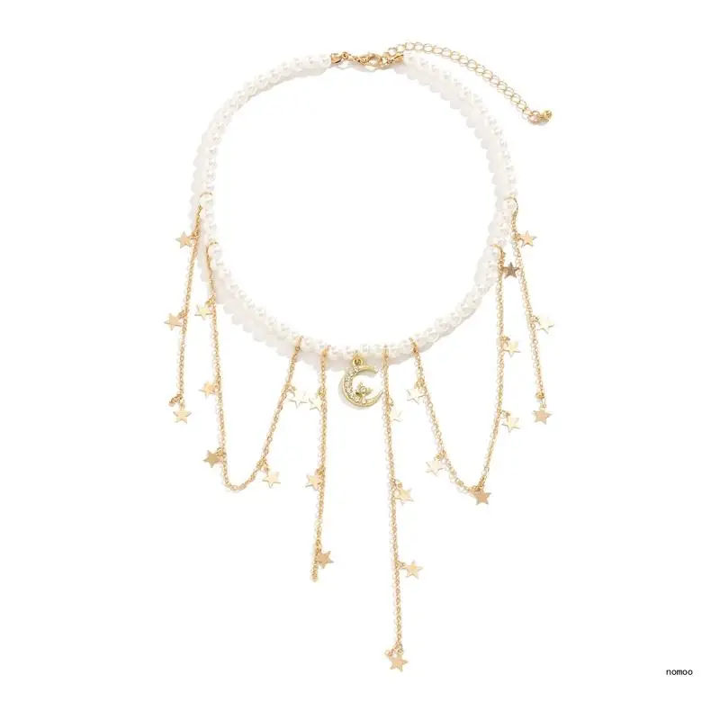 

Жемчужное ожерелье в стиле барокко, колье, ожерелье-цепочка на ключице, очаровательное ожерелье, ювелирные изделия