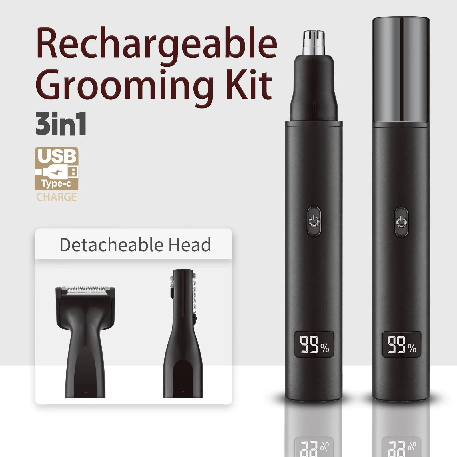 2025 Xiaomi Mijia Electric Nose Ear Hair Trimmer for Men Painless Rechargeable Sideburns Eyebrows Beard 3in1 Hair Clipper Shaver 2