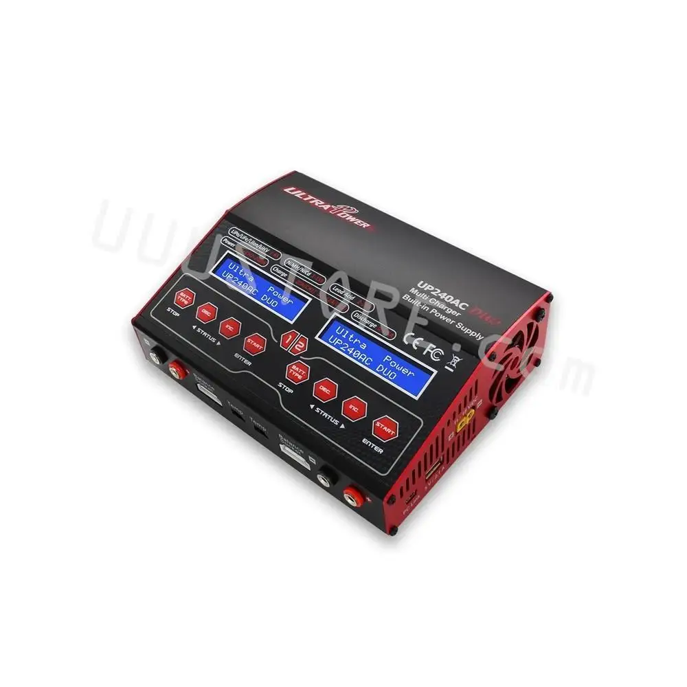 

UltraPower UP240AC DUO 240W 20A Dual Balance Charger Discharger for LiPo LiFe NiMH Battery RC Drone Quadcopter Model