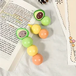 Avocado - Themed Highlighter Set - Fun Cartoon Graffiti Markers, 3 Colors (1pc)