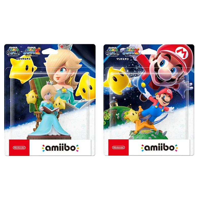 ARTSWIFT Nintendo Amiibo Super Mario Galaxy2 Rosalina & Lumas Mario & Luma NFC Figure Asian Version In Stock Original