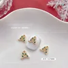 Christmas Nail Art Golden Silver Christmas Nail Charms Elk Christmas Tree Bells Christmas Nail Decoration Nail Art Accessoire 1