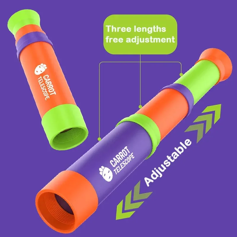 Creative Retractable Outdoor Children Toys Monocular Telescope Handheld Outdoor Hiking Camping Telescope Christmas Gift for Kids
