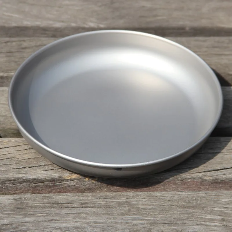 Keith Titanium Plate Camping Titanium Dishes 150ml-450ml Saucer Outdoor Tableware Camping Plates Cutlery 30g-70g Ti5362/Ti5368 4