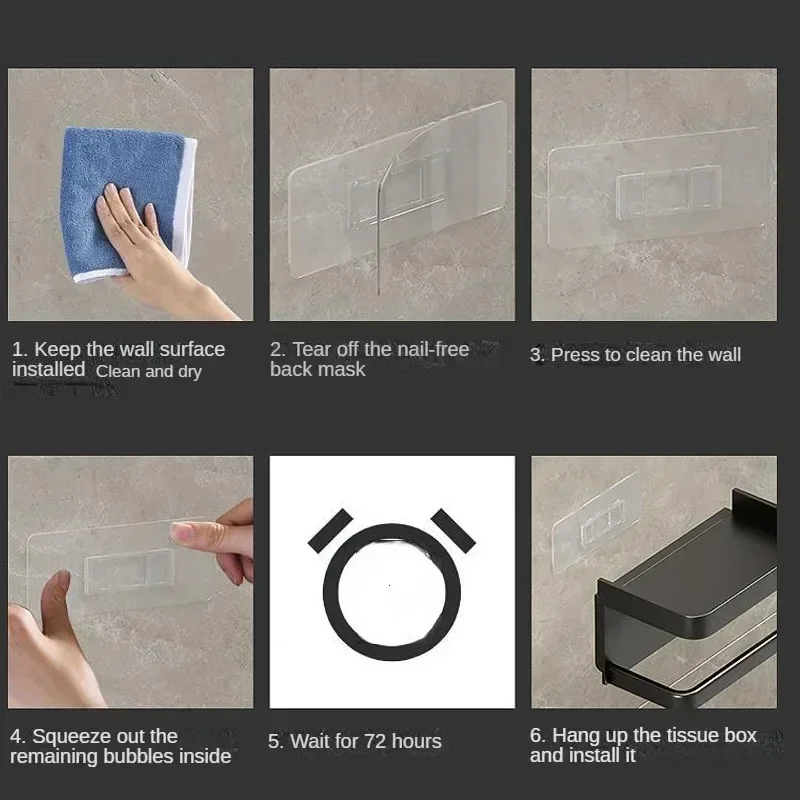 Plastic Toilet Paper Holder Bathroom Wall Mount WC Paper Phone Holder Shelf Punch-free Towel Roll Storage Shelf Accessories toilet paper holder,toilet roll holder