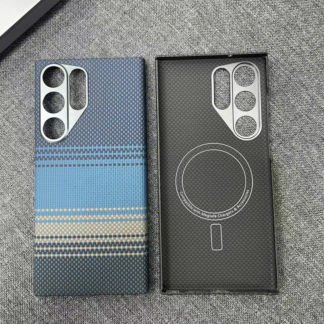 AKATIP Aramid Fiber Carbon Finish Magnetic Luxurious Shockproof Case