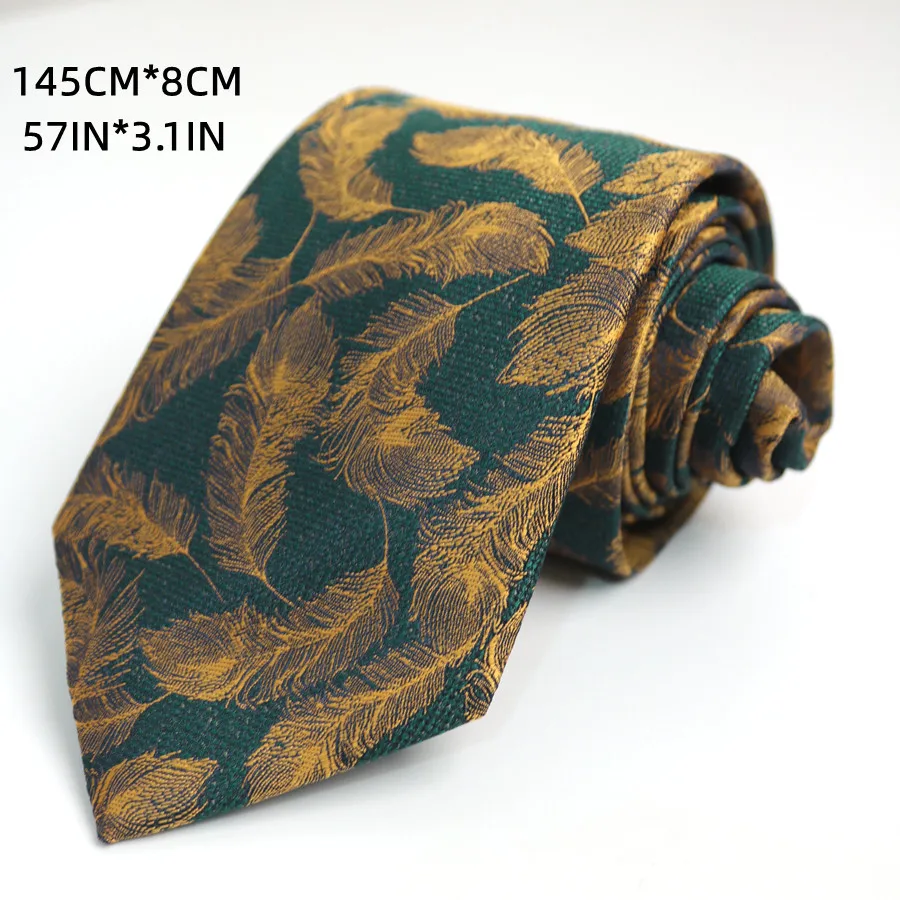 Deep Military Green Floral Pattern Artistic Tie - Trendy Student Uniform Accessory