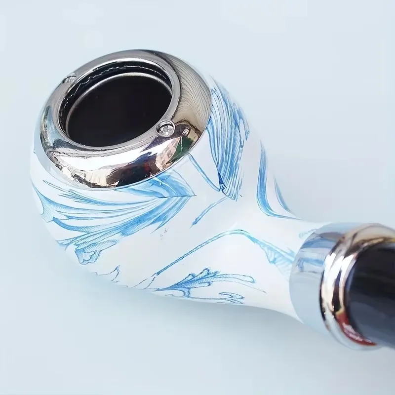 Portable Creative Blue-and-White Porcelain Style Tobacco Pipe Men's Smoking Pipe Filter Detachable Easy Cleaning tobacco pipe smoking pipe