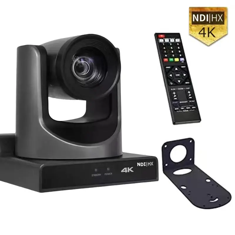 최고의 방송 장비 NDI 4K 30X PTZ 화상 회의 카메라 SDI + HDMI + LAN + USB + POE, 라이브 스트림 교회 스튜디오 컨퍼 시스템