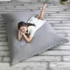 Bean Bag Cover Washable Solid Color 100x140cm Lazy Sofa Slipcover Laze Sofa Protector Slipcover (Sofa Not Included) Home Decor 5