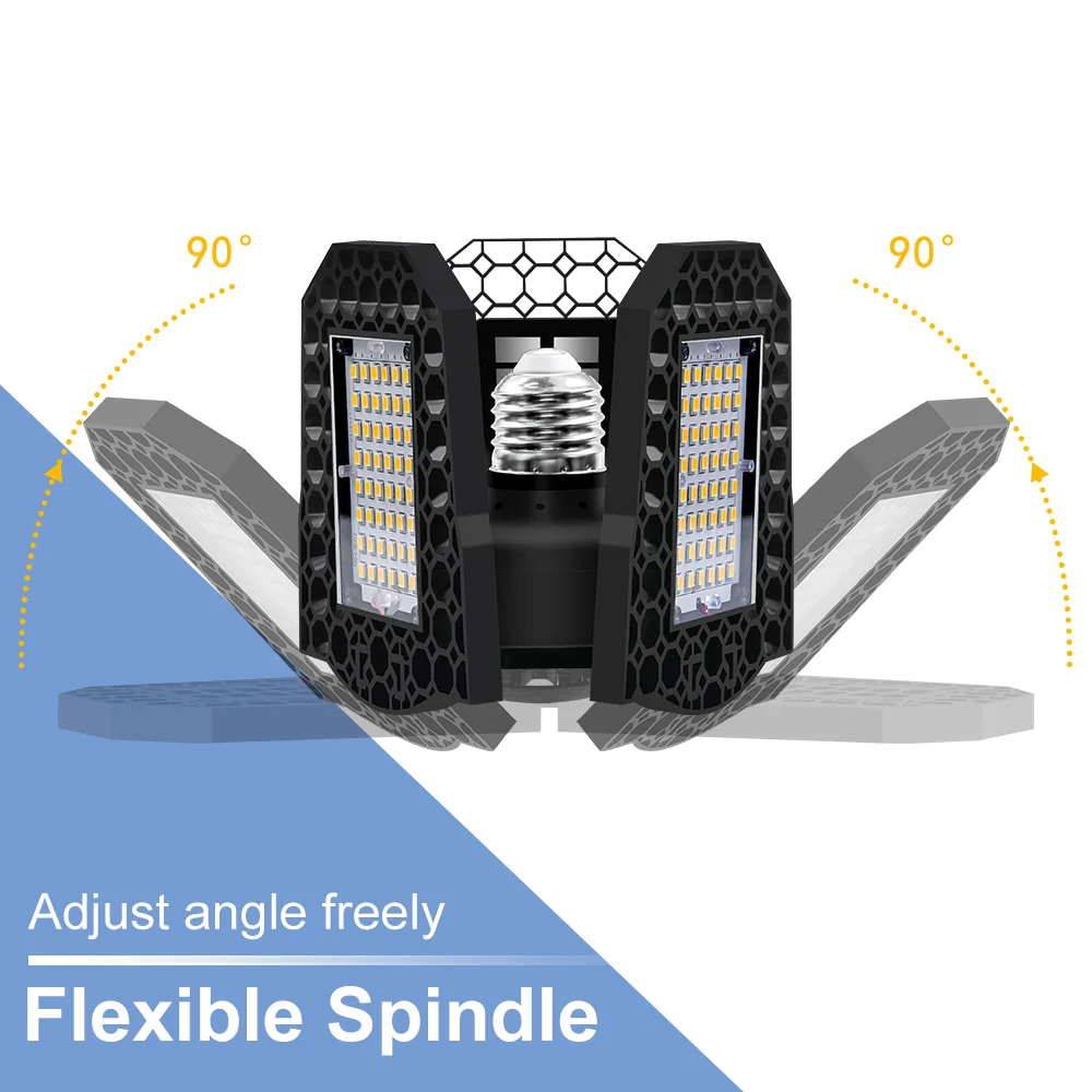 Ultra-Bright Adjustable LED Garage Light – 200W High Bay Spotlight for Home, Workshop & Warehouse