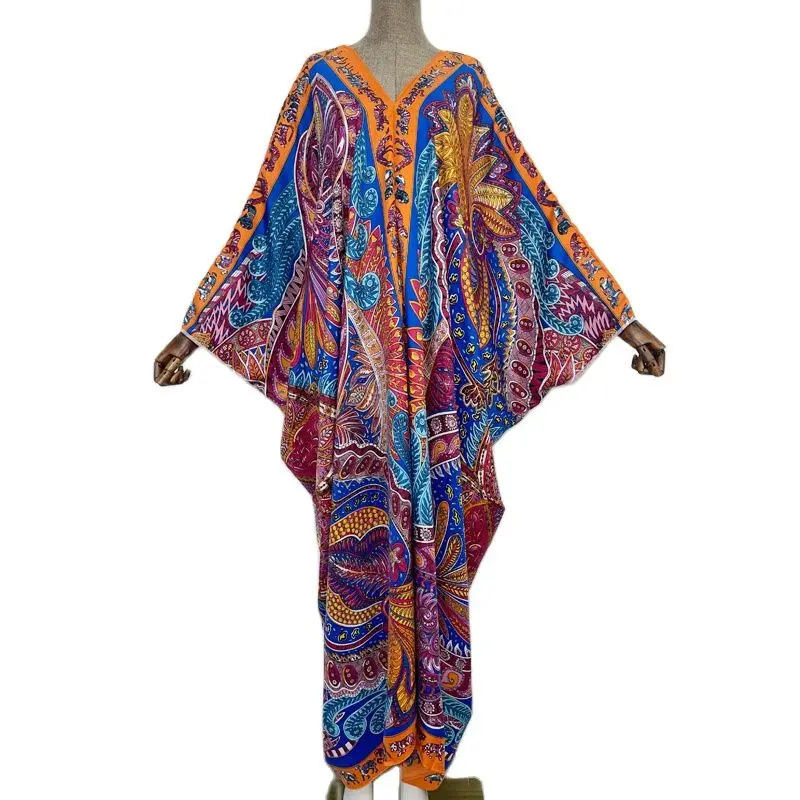 beach Party Elegant Dress Muslim Abaya kaftan caftan Bazin Robe Gown Sexy Lady Party maxi fashion beach