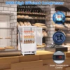 Commercial Cake Display Refrigerator 2.1 Cu.FT Single-Door Merchandiser with Interior LED Lighting Double-Layered Glass Countert 3