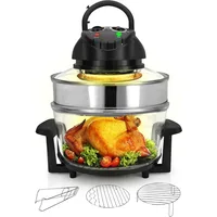 18 Quart Convection Countertop Air Fryer See through Glass for Best Cooking Results Air Fryer Roaster Bake Grill 1