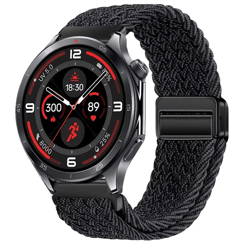 Braided Sport Nylon Strap, 22mm - Durable & Stylish Watchband Bracelet