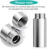 Stainless Steel Tube Extension Pipe Silver 10-60mm Bathroom Accessories Fittings For Water Pipes For Plumbing System 1