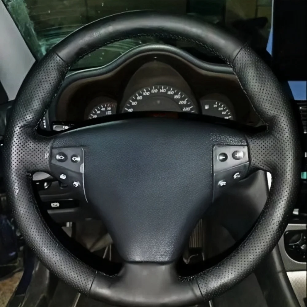 Mikrofaser Leder Hand Nähen Auto Lenkrad Abdeckung Für Mercedes-Benz W203 C-Klasse Kompressor 2001 2002 2003 2004 2005 2006