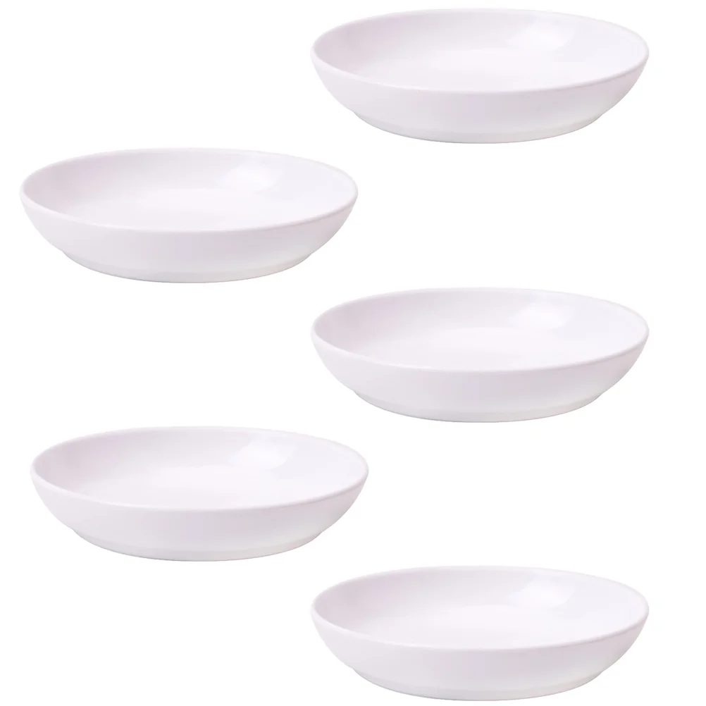 

Palette Kids Ink Plate Water Brush Holder Student Dish Cloud Design Round Tray White Plastic