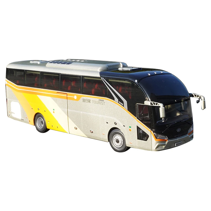 

1:42 suzhou jinlong Double Windshield Double Deck Touring Bus Model Alloy Car Model Toy Gift