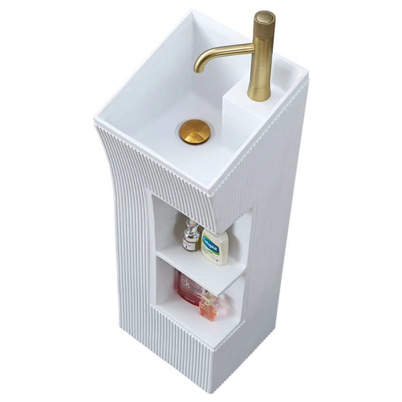 

XK Bathroom Column Wash Basin Integrated Floor-Type Small Mini Sink