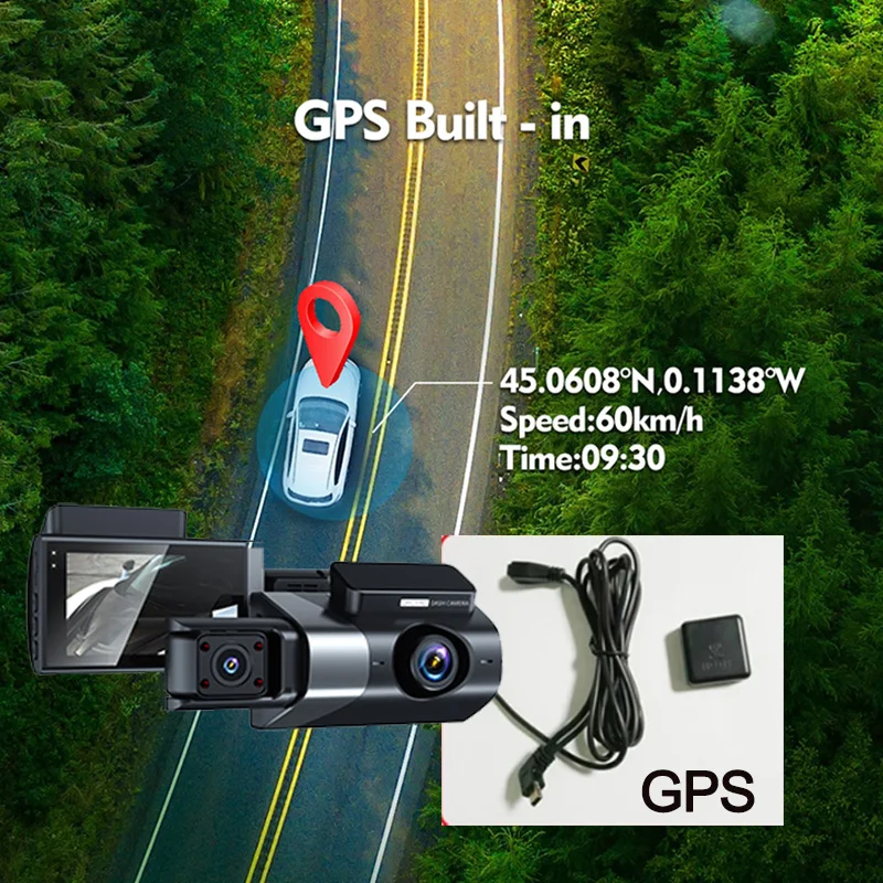   ķ, ڵ DVR, 3 ä   ĸ ī޶,  GPS    , ڵ ׼, 4K