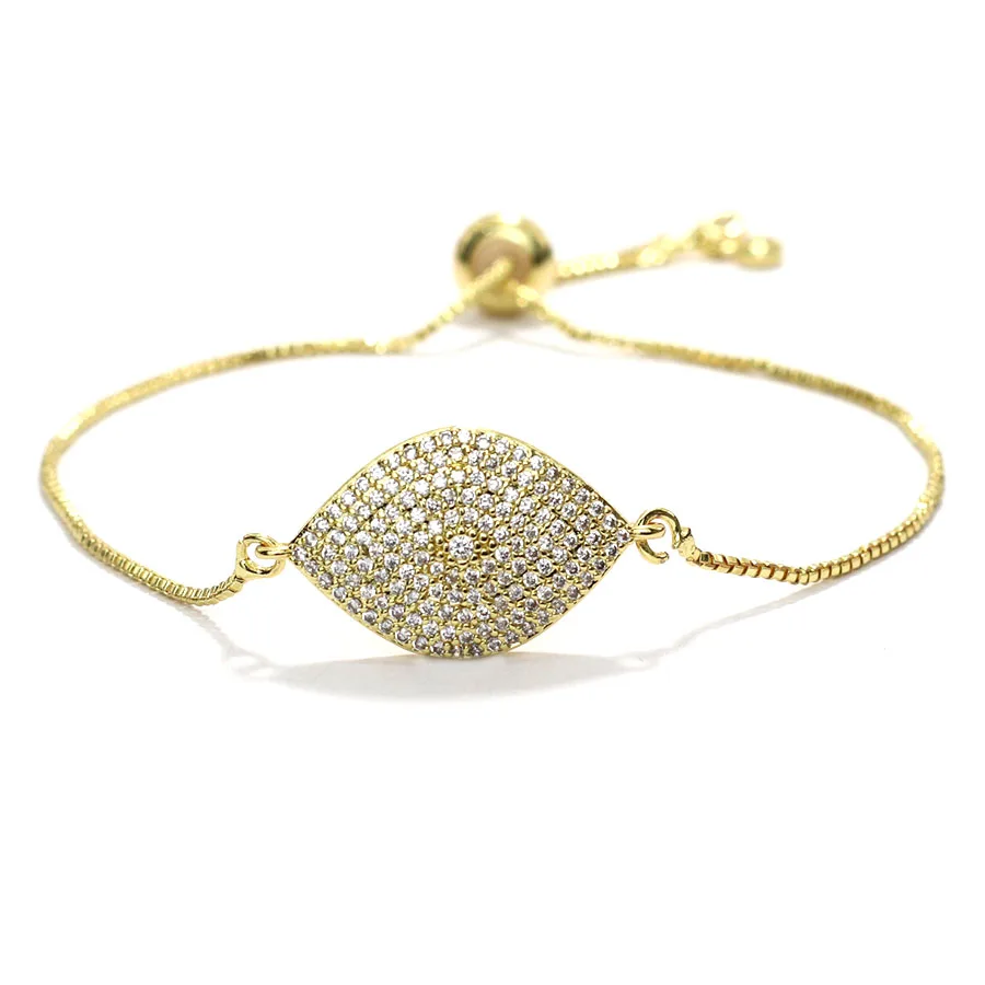 Luxury Zirconia Crystal Chain Link Bracelet for Women