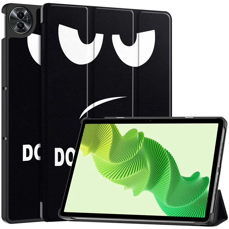 Tri-Fold Couro Suporte Magnético Tablet Case e