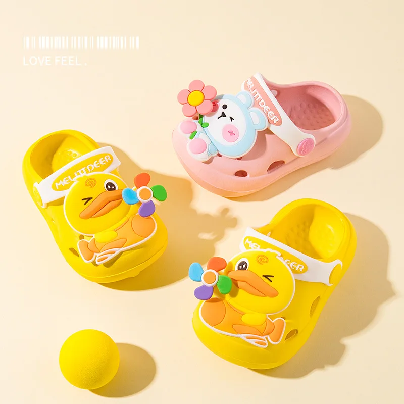 

Children's Sandals Garden Shoes Summer Cute Cartoon Slippers Boys Girls Indoor Breathable Sandals For Boys Baby Slippers
