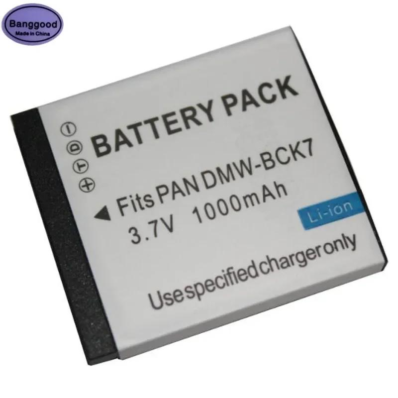 Batteria Per Fotocamera 3.7V 1000Mah Dmw-Bck7 Nca-Yn101H Sdbck7 Per Panasonic Dmc-Fh7 Fh25 Fh27 Fh5 Fh8 Fp5 Fs37 Fs2