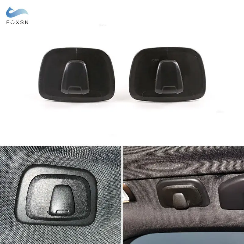 2Pcs Gancio Auto In Plastica Nera Gancio Posteriore Per Volvo Xc40 Xc60 18-20 Per Xc90 S90 V90 16-20