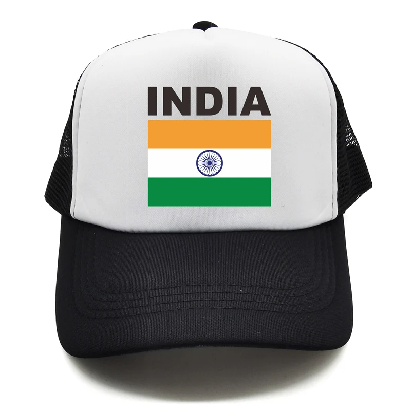 

India Flag Trucker Cap Summer Men Cool Country Hat Baseball Caps Unisex Outdoor Mesh Net Caps
