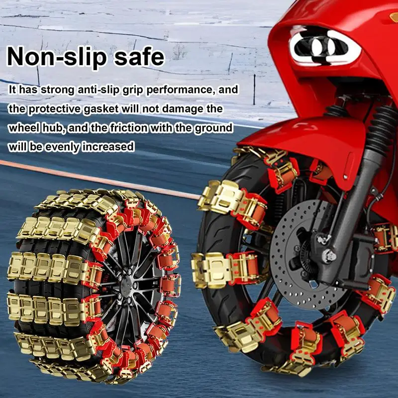 Car Tire Anti-Skid Chains Dragon Claw Type Thicken Anti-slip SUV Tire Traction Chain Thicken SUV Rain Chains Traction Chain