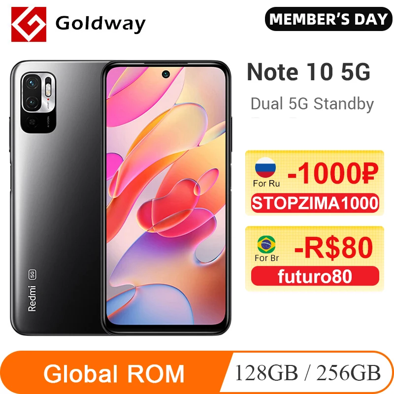 Xiaomi Redmi Note 10 смартфон с 5 99-дюймовым дисплеем 128 ГБ/256 ГБ 700 мАч | Мобильные телефоны и