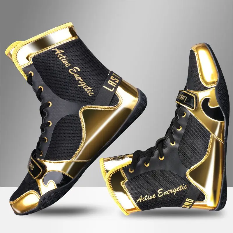 Women's Men's Boxing Shoes Wrestling Shoes Gear Fighting Athletic Training Fighting Boots Fitness