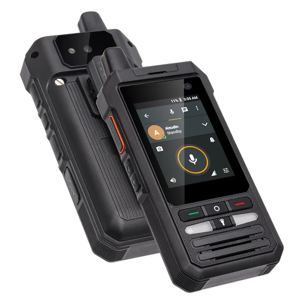 UNIWA F80S POC Walkie Talkie 4G Rugged Phone Spreadtrum Quad Core 1GB+8GB 5300mAh Battery 2.4Inch 1.4GHz Android 10 Mobile Phone 3