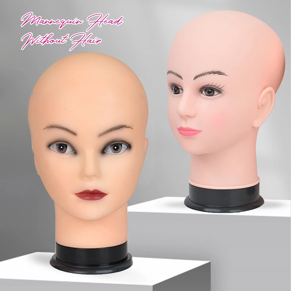 

Female African Mannequin Head Without Hair For Making Wig Stand and Hat Display Cosmetology Manikin Training Head