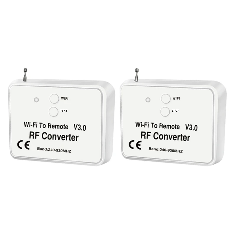 

2X Universal Wireless Wifi To RF Converter Phone Instead Remote Control 240-930Mhz For Smart Home