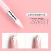 2pcs Double Head Silicone Nail Art Pen Carving Flower Sculpting Pen Adjustable Glue Stick Embossing Brush Professional Manicure 3