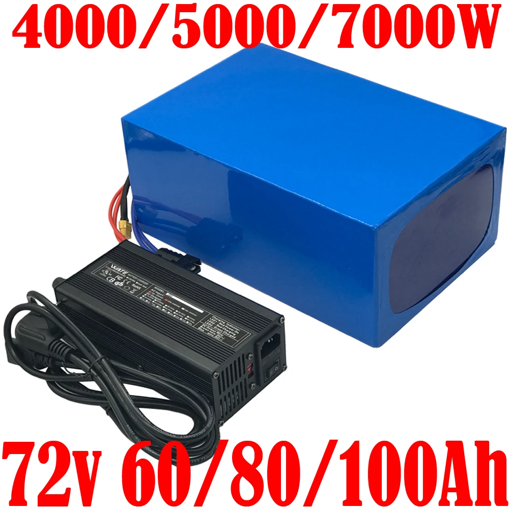 

ebike battery 72V 40Ah 60Ah 80Ah 100Ah lithium ion battery For 3000w 4000w 5000w 7000w 8000W electric bicyle bike scooter motor