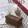 PU Leather Tissue Box New Environmental Napkin Foldable Cover Waterproof Dustproof Sundries Ontainer Kitchen Bathroom Accessorie 4