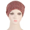 Women Hats Spring Summer Thin Bonnets for Women Designer Lace Flower Skullies Headscarf Hat Autumn Latest Turban Beanies Fashion 3
