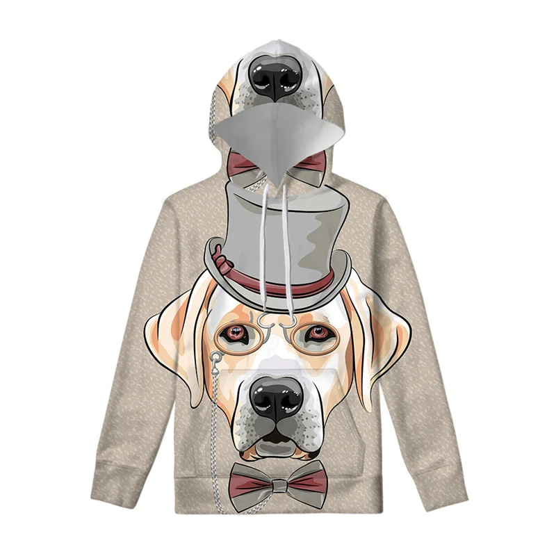 thumbnail image 1 of Sudadera con capucha con estampado 3D de perros y mascotas coloridas para hombres y niños, jersey con gráficos de animales de husky siberiano, ropa de calle, sudaderas casuales, 1 of 5