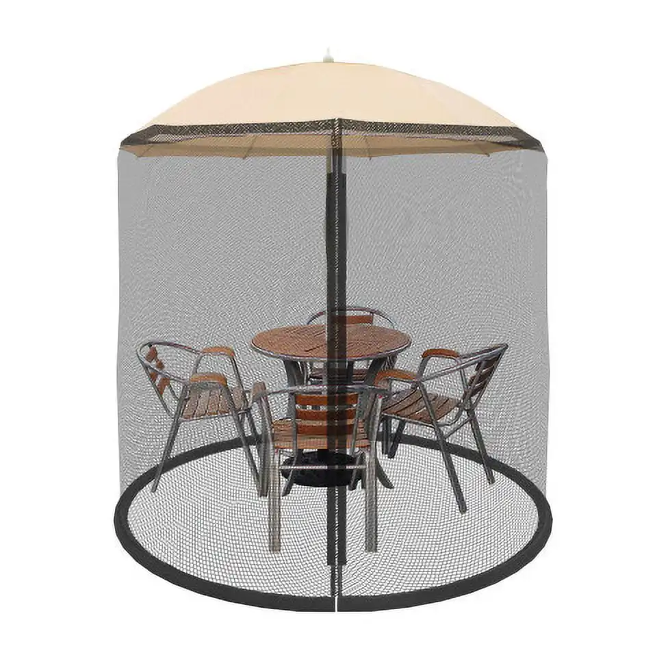 

Pure Garden Mosquito Net for 7.5ft Patio Umbrellas with Weighted Bottom