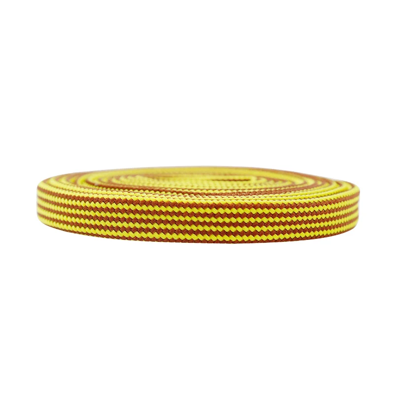 Coolstring Traveling Hiking Boot Tape 7MM Yellow-Brown Flat Sneaker Cord Official 60-100Cm Spring/Autumn Tour Kid Shoe Accessory
