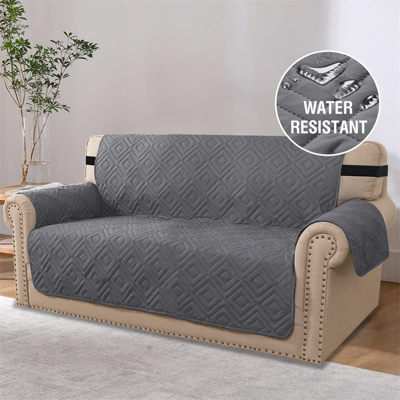 

1 2 3 4 Seat Sofa Cover Waterproof Anti-Slip Pet Dog Kids Sofas Mat Covers for Living Room Solid Color Armchair Couch Slipcovers