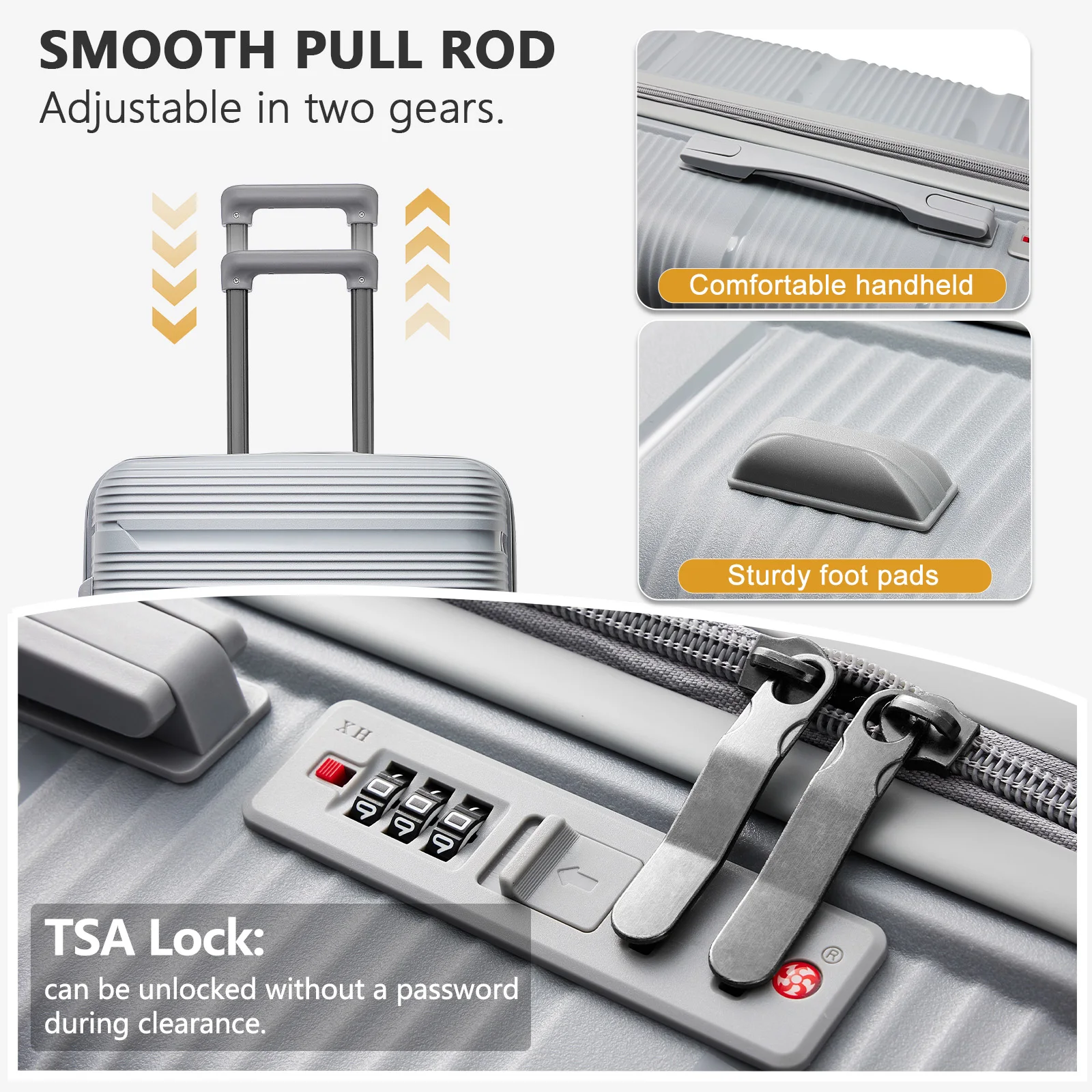 Cabin Suitcase Large Travel Suitcase Boarding Travel Box , Rolling Travel Trolley Case, Hand Carry-On Luggage Suitcase