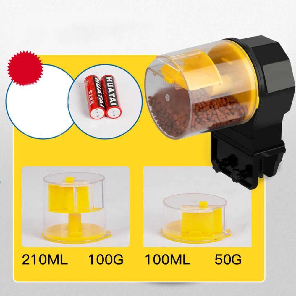 Aquarium Automatic Fish Feeder 12 Hours/24 Hours Intelligent Timing Large-Capacity fish feeder