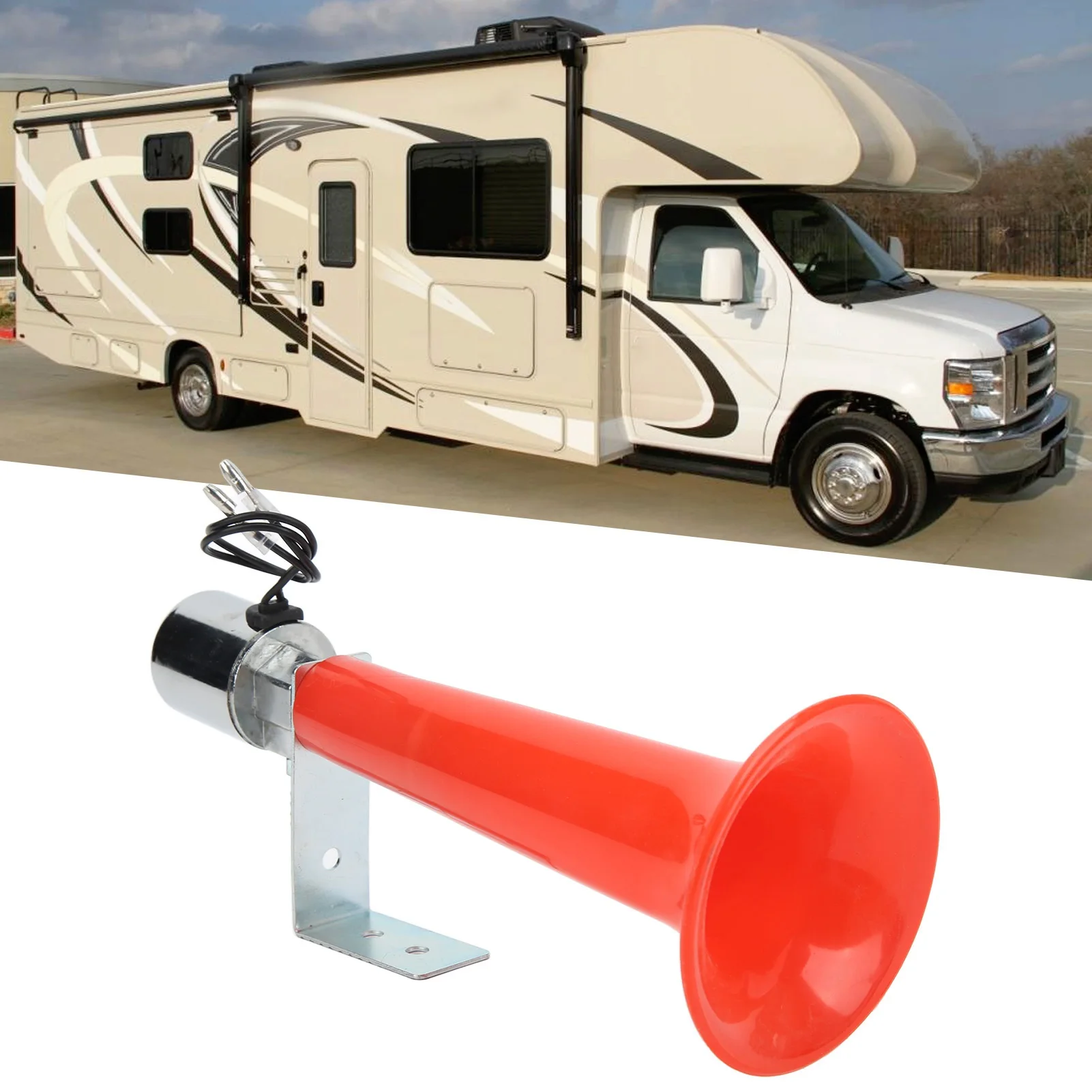 180db rote Luf thorn Universal Zweck 12V/24V Caravan Druck pfeife Horn für Autos LKW Suvs Motorräder Hörner – Detail 4
