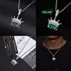 Classic Luminous Style Personalized Pendant Necklace Silver 925 Moissanite Pendant Necklace Rope Chain Men Hip Hop Jewelry 6